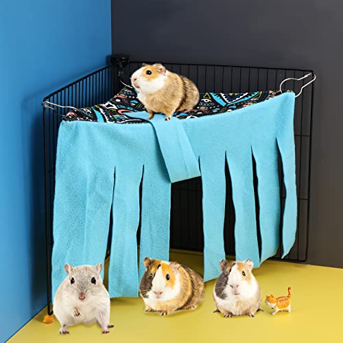 Shappy 2 Pcs Guinea Pig Hideout Hideaway Cage Hammock, Dots Pattern