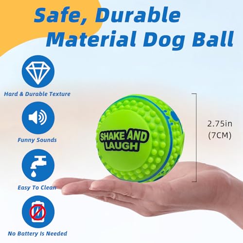 Spiky Interactive Dog Toys Ball, XS, 2.75 in (7 cm) - color: Spiky, Straight, size: XS 2.75 in (7 cm)