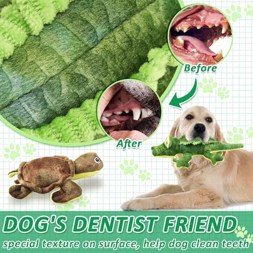 LECHONG Stuffed Animal Dog Toys, 5 Pack Tough Squeaky Dog Toys, Plush Toys Assortment, Great Value Pet Toys Bundle, Woodland Series Chew Toys for Large Medium and Small Dogs Puppy Pet Toys - size: 5 pack- Woodland