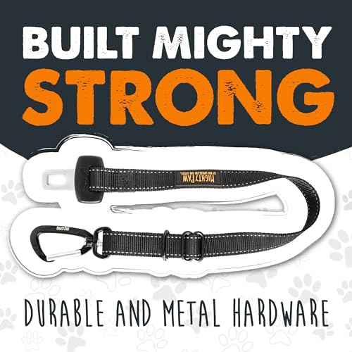 Mighty Paw Dog Seat Belt for Car, Heavy-Duty Aviation Aluminum Carabiner - style: Buckle Attachment (Most Popular)