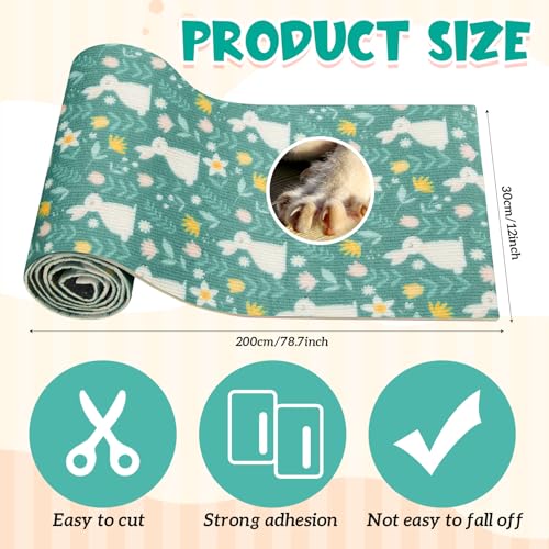 12 Inch x 6.56 ft Self Adhesive Rabbit Scratch Mat Bunny Pad