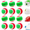 X-Small Dog Tennis Balls Dog Toys Ball 1.5" Pack of 12, Fit Ball Launchers,Dog Toys - color: Red and green colors tennis balls