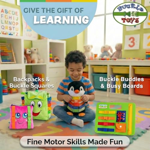 Buckle Toys, Bullet Racecar Plush Learning Toy, Develop Fine Motor Skills - size: Small