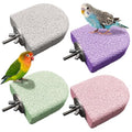 4Pcs Bird Beak Grinding Stone Lava Ledge Parrot Perch Stand Platform,Color - color: 4Pack Colorful | S