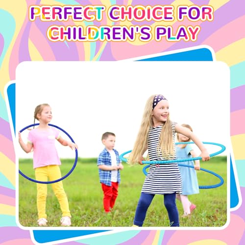 Libima 16 Pcs Toy Hoops for Kids - color: Gradient Blue, size: 28 Inch