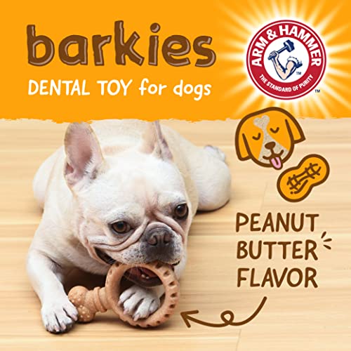 Arm & Hammer Barkies Ring Dog Chew Toy, Peanut Butter Flavor, 5.5 Inch - color: Ring Toy, size: 5.5 Inch
