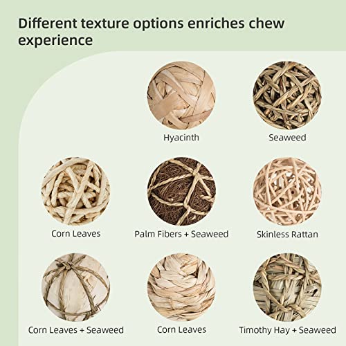 andwe Small Animals Play Activity Balls Rolling Chew Toys(Pack of 8) - size: Pack of 8
