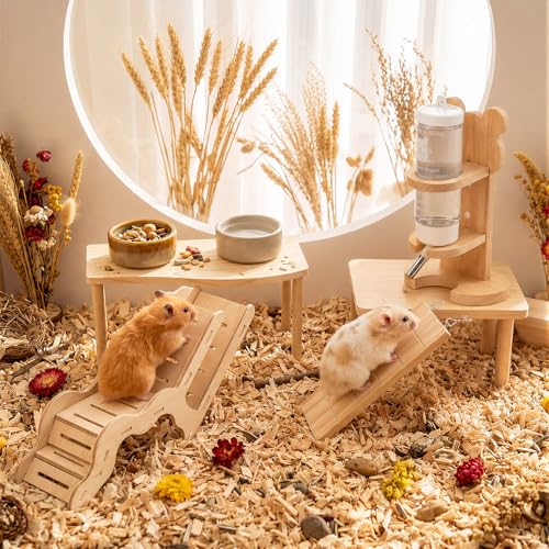 BreezeHug 4 Pcs Hamster Cage Accessories Hamster Platform Toy, Clouds Shape - style: Clouds Shape