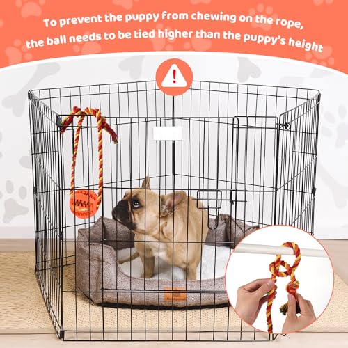 Interactive Dog Toys, Crate Training Aids for Puppies,Orange - color: orange
