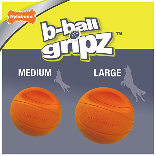 Nylabone Power Play Basketball Gripz Dog Play Toy, Large - size: Large