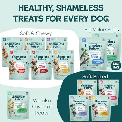 Shameless Pets Blueberry & Mint Dental Chews for Dogs, 8 Chews - size: 7.2 Ounce (Pack of 1)
