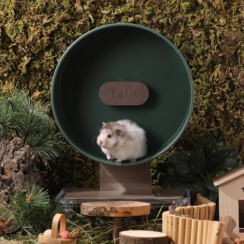 Super‑Silent Hamster Exercise Wheel – 8.66‑inch Quiet Running Spinner - color: Avocado Green, size: 8.7inch