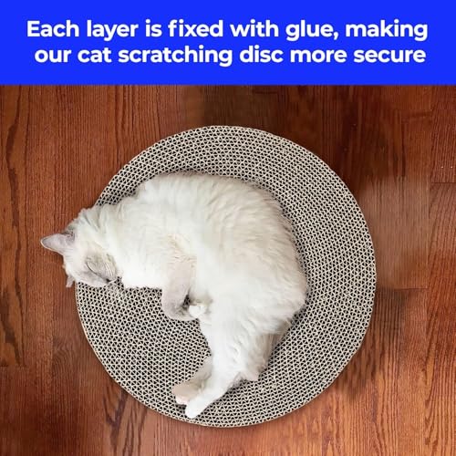 Round Cat Scratcher Replacement Pads (2, Cardboard, 10 * 10inch) - color: Cardboard