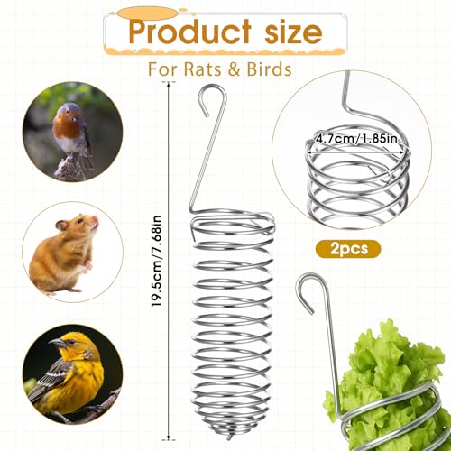 2Pcs Rat Enrichment Toys Bird Food Holder Rat Parrot Foraging Toy
