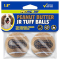 PetSport Junior Peanut Butter Tuff Ball Dog Toys | 6 Pack Jr. (1.8") Pet Safe Felt & Durable Rubber Tennis Balls | Play Fetch, Chuck or Toss at Dog Park - size: 1.8 Inches ( Pack of 6 )