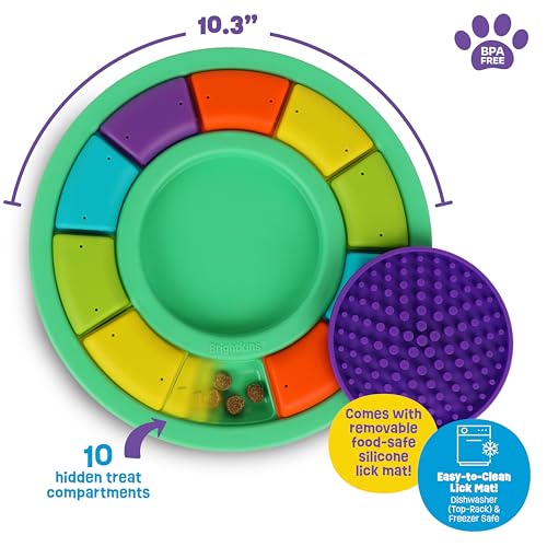 Brightkins Color Wheel Treat Puzzle and Lick Mat