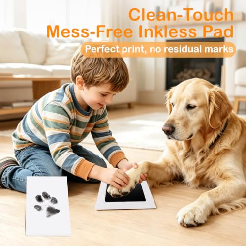 Nabance Paw Print Kit for Dogs & Cats, Inkless Pet Paw & Nose Print, 2 Pack - size: Medium(2 Pack)