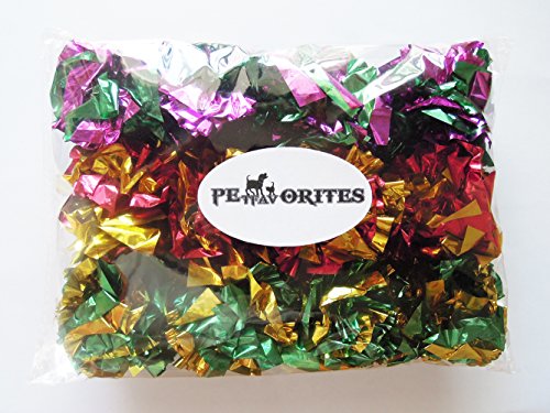 Original Mylar Crinkle Balls Cat Toys - 12 Pack - size: 12 Pack