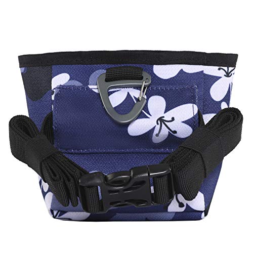 OllyDog Goodie Treat Bag, Waist Belt Clip for Hands-Free Training, Lightweight Easy to Wear Pouch, Magnetic Opening, Comfortable for Everyday Use, Three Ways to Wear, Aloha Blue, One Size - color: XAloha Blue