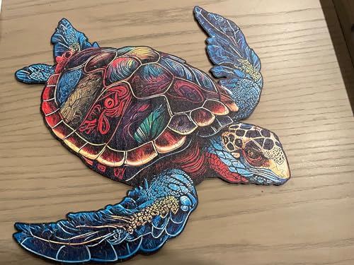 Sea Turtle Wooden Jigsaw Puzzle 150 Pieces - color: Turtle