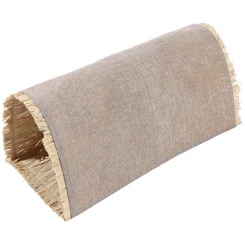 INOOMP Rabbit Tunnel Toys Bunny Grass Nest Pet Sleeping Nest Hideout for Small Pets Tunnel Toy for Rest Sleep Play Chew 14.96 X 7.48 X 6.29 in - size: L