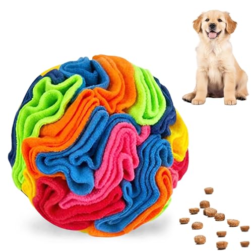 ABULL 7.9" Snuffle Ball for Dogs, Interactive Puzzle Toy & Slow Feeder - size: Large