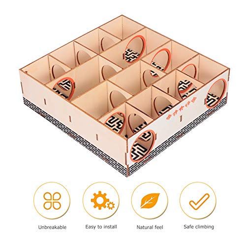 Hemobllo Hamster Maze Toy Tunnel for Small Pets - Interactive Activity Tube for Mice and Dwarf Hamsters 8.18X7.79X2.36 Inches Exercise and Exploration Maze Toy - size: 20.8X19.8X6CM