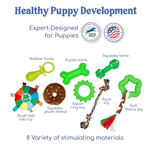Race&Herd 19.5" Puppy Play Gym — Small Dog Jungle Activity Mat (Lime) - color: Lime