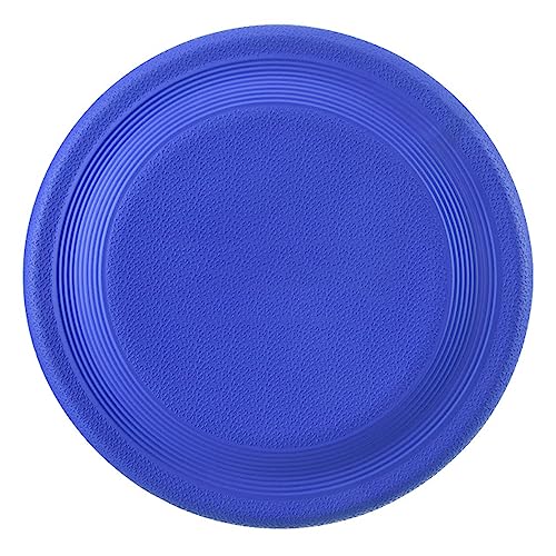 XIGOU Dog Flying Disc - Durable Rubber Flying Disc Dog Toy - 9.25" Indestructible Rubber Dog Flying Discs Flyer Dog Toys - Puncture Resistant & Bite Resistant Extremely - for Medium Large Dogs - color: Blue
