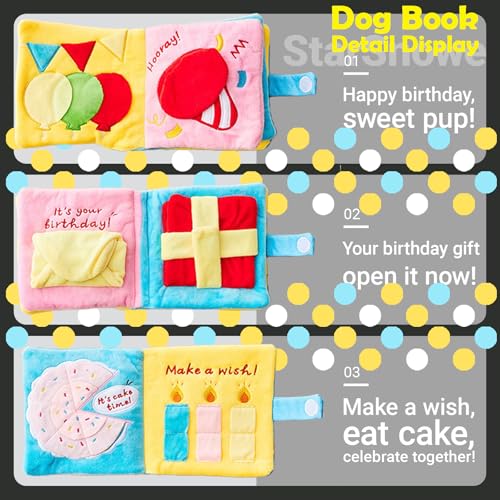 StarSnowe×Cute Dog Enrichment Toys,Squeaky Snuffle Book Series,Interactive Sniff Mat for Mental Stimulation & Slow Feeding,Treat Puzzle Toys for Puppy,Crinkle Gifts (Light Green - Scouts) - color: Light Green - Scouts
