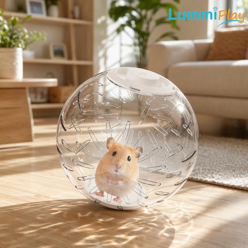 5.9 inch Hamster Ball, Exercise Toys, Running Clear Plastic Balls, Easy to Clean, Portable Cage, for Small and Medium Hamsters,Dwarf Hamster, White Lid - color: White
