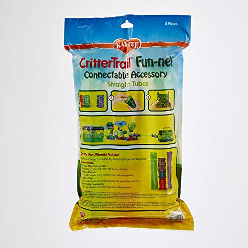 Kaytee CritterTrail Fun-nel 5-Pack Straight Hamster Tubes - size: 5-Pack Straight Tubes Kit