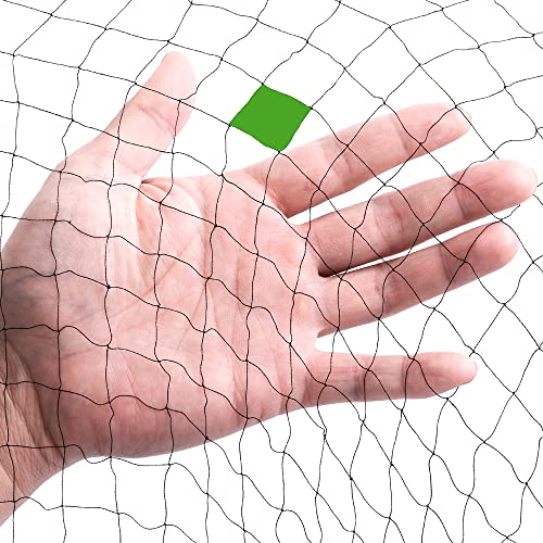 Mist Net Deep Pockets Nylon 110/2D 15mm Mesh Size Bird Netting,Invisible Net,Anti Wind System,Airport Bird Prevention (10x40 ft) - size: 10x40 ft