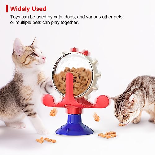 Cat Dog Treat Dispenser Toy - Cat Interactive Feeder (American Blue) - color: American Blue