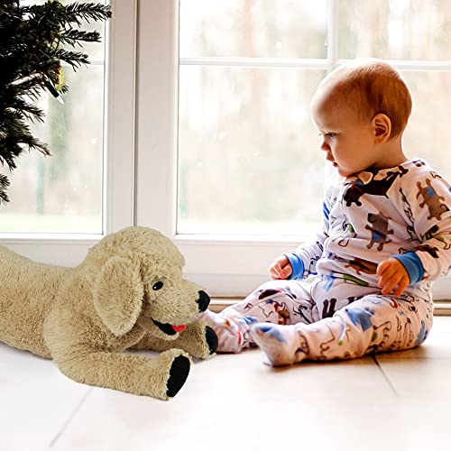 LotFancy Dog Stuffed Animals, 26'' Cuddly Golden Retriever Stuffed Animals, Dog Plush Toy, Large Stuffed Dogs for Birthday, Beige (Pack of 3) - color: Beige, size: 26 inch (Pack of 3)