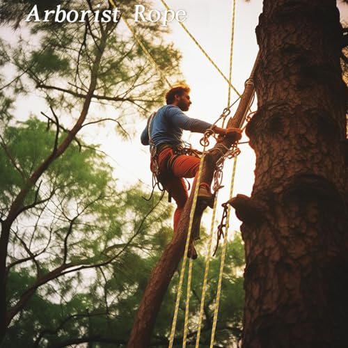 Arborist Rope Climbing Rope(1/2in x 100ft) 48 Strands Tree Rope for Climbing Tree Swing Pulling Sailing - size: 1/2 x 100ft, style: Yellow