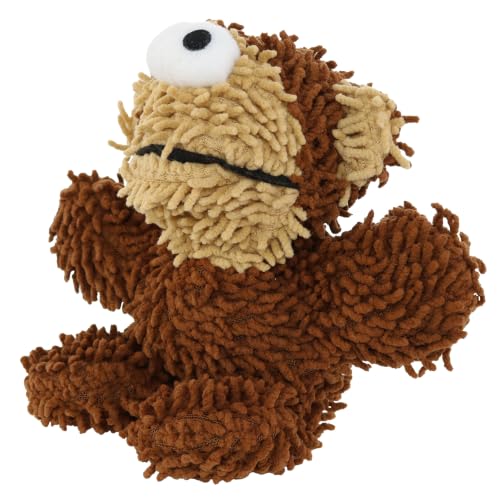 MIGHTY® 2 Pack Microfiber Small Monkey Dog Toys - color: 2PK Brown Monkey