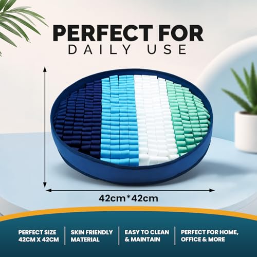 PET ARENA Adjustable Dog Snuffle Mat Interactive Feeding Toy - Multicolor - color: Round Multicolor - Snuffle Mat