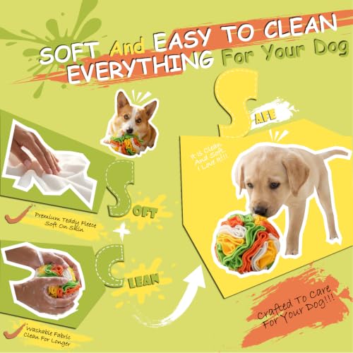 Snuffle Ball for Dogs – Soft, Easy-Clean Treat Hiding Toy