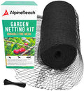 AlpineReach Garden Netting 15 x 30 ft, Black Heavy Duty Bird Net - color: Black, size: 15ft x 30ft