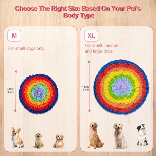 2 Pcs Snuffle Mat for Dogs, Pet Slow Feeding Mats