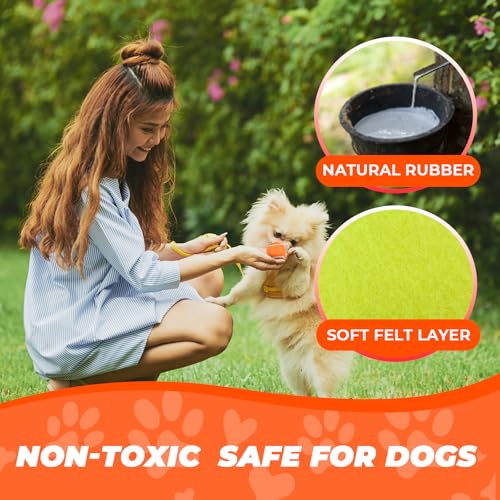 INSUM 1.5 Inch Mini Tennis Balls for X-Small Dogs & Cats, 20/40 Pack Soft Fetch Play Toys for Puppies & Kittens, Training & Indoor Outdoor Exercise - size: 1.5"-20PK