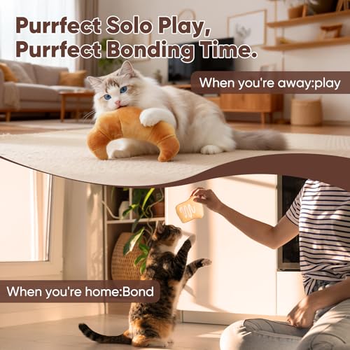 CiyvoLyeen Plush Bread Catnip Toys for Indoor Cats 6 Pack - color: Bread - 6Pcs