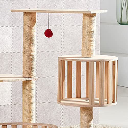 4PCS 12 Inch Cat Scratching Post with Natural Sisal Rope Cat Scratch Pole Scratching Tree Scratching Posts for Indoor Replacement Part Accessories for DIY Cat Tower Hammock