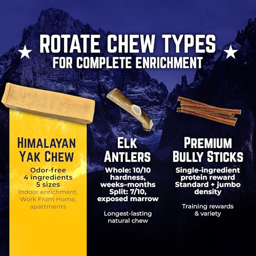 Devil Dog Pet Co Himalayan Yak Chews for Small Dogs, Yak Cheese 4 Pack - style: Small - 4 Pack