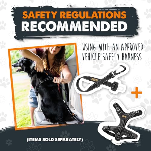Mighty Paw Dog Seat Belt for Car, Heavy-Duty Aviation Aluminum Carabiner - style: Buckle Attachment (Most Popular)