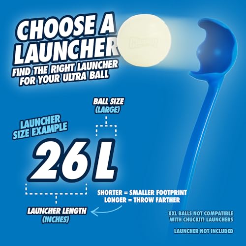 Chuckit! Max Glowin the Dark Bouncy Ball for Dogs, Large 3in, 1 Pack - size: Large