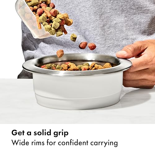 OXO Pet Nonslip Stainless Steel Dog Bowl - Small, 1 Cup Capacity - style: Bowl - Small