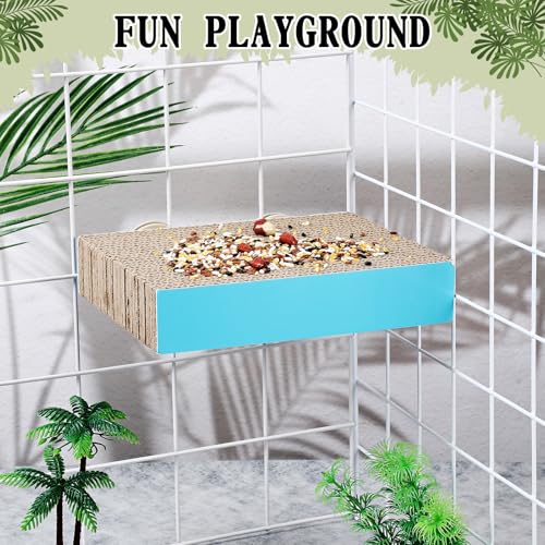 Skyygemm 3 Pcs Cardboard Bird Perch Chew Toys for Paw Grinding, Medium - size: Medium