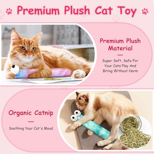 Cat Toys Pillows, 3 Pack Cat Kicker Toy for Kittens and Adult Cats